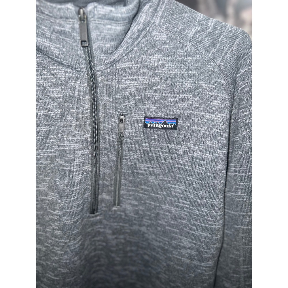 Patagonia Better Sweater 1/4 Zip Pullover L Gray Good Used Condition Fleece - Picture 11 of 11